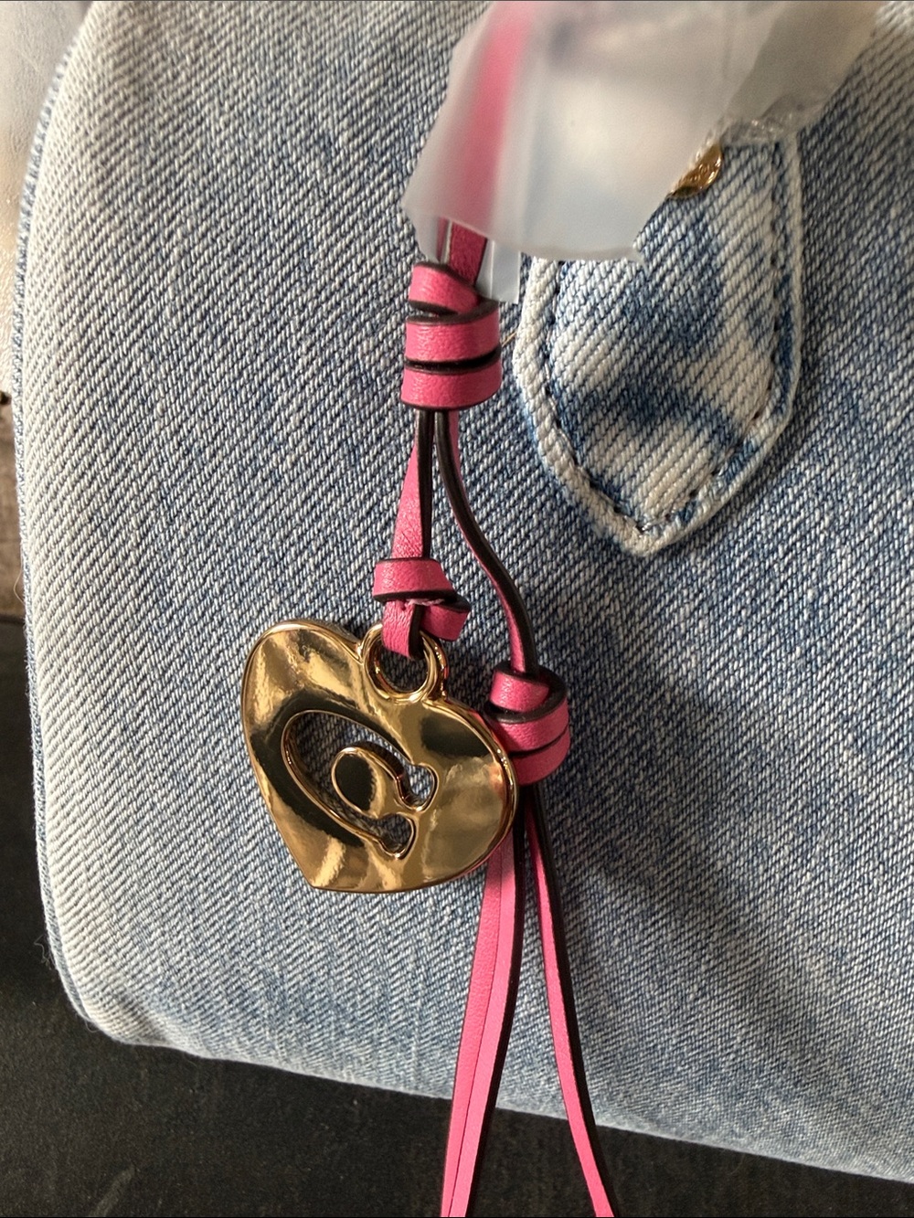 Coach Rowan in Loved Denim with Charms - Picture 7 of 11